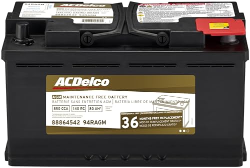 ACDelco Gold 94RAGM (88864542) 36 Month Warranty AGM BCI Group 94R Battery