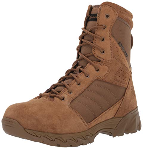 Smith & Wesson Men's Breach 2.0 Tactical Waterproof Side Zip Boots, Coyote, 10