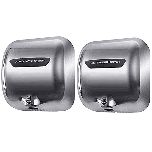 Miidii 1800W Stainless Steel Heavy Duty Automatic Wall-mounted Hand Dryer, Commercial Hot Hands...