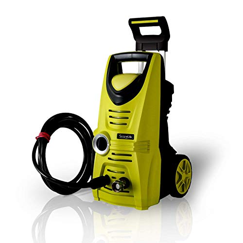 Serenelife Electric Pressure Washer - Powerful Heavy Duty 1520PSI Manual Adjustable High Low Cold...
