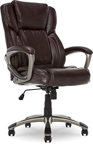 Serta Garret Executive Office, Adjustable Ergonomic Computer Chair with Layered Body Pillows,...