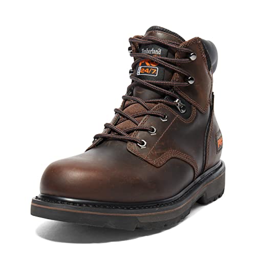 Timberland PRO Men's 6' Pit Boss Soft Toe Industrial Work Boot, Brown, 10.5