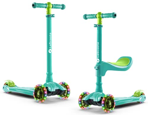 Lascoota Sit N' Scoot Kids Scooter for Ages 3-12 - Toddler Scooter