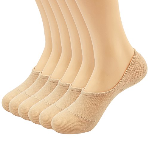 Women's 3-9 Pairs Casual Thin No Show Socks Non Slip Flat Boat Line