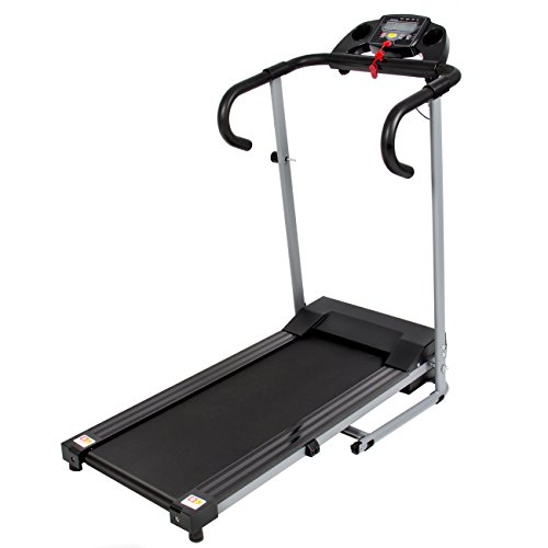 Best Choice Products Black 500W Portable Folding Electric Motorized Treadmill Running Machine