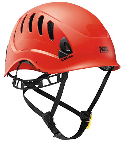 PETZL - ALVEO Vent, Ventilated Helmet for Rescue Work, Red
