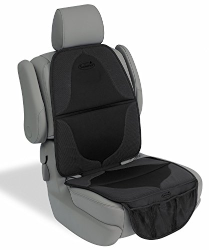 Summer ELITE DuoMat Car Seat Protector, Black - Premium Waterproof Seat Cover Pad with Storage...