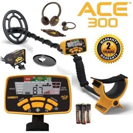 Garrett ACE 300 Metal Detector for Adults - Made in The USA - Waterproof Coil and Headphone Plus...