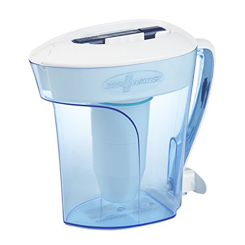 ZeroWater 10-Cup Ready-Pour 5-Stage Water Filter Pitcher 0 TDS for Improved Tap Water Taste - IAPMO...