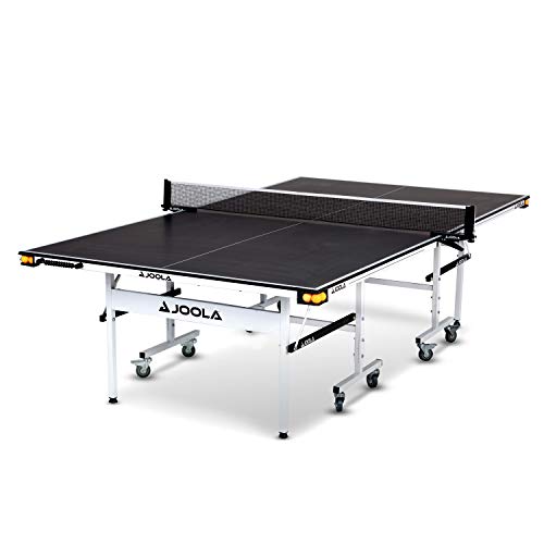 JOOLA Rally TL Professional MDF Indoor Ping Pong Table w/ Quick Clamp Table Tennis Net & Post Set -...