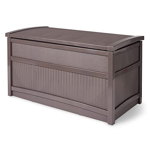 Suncast DB5000B Deck Box, 50 Gallon, Mocha