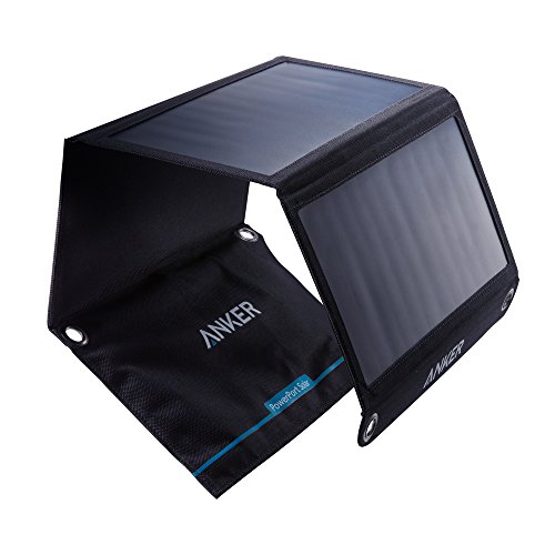 Solar Panel, Anker 21W 2-Port USB Portable Solar Charger with Foldable Panel, PowerPort Solar for...