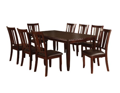 Furniture of America Frederick 9-piece dining room table and chair set, Espresso