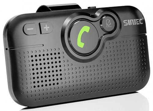 SUNITEC Handsfree Bluetooth Car Kit for Cell Phone, Wireless Bluetooth Speaker for Car, AUTO Power...