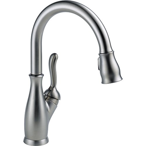 Delta Faucet Leland Brushed Nickel Kitchen Faucet, Kitchen Faucets with Pull Down Sprayer, Kitchen...
