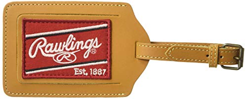 Rawlings Heart of the Hide Luggage Tag (Tan), 4.5' x 2.5'