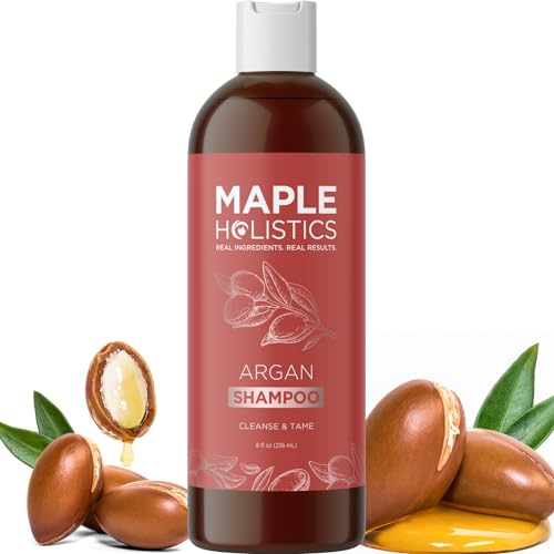 Argan Oil Shampoo for Dry Hair - Sulfate Free Shampoo for Damaged Hair and Frizz with Argan Oil for...