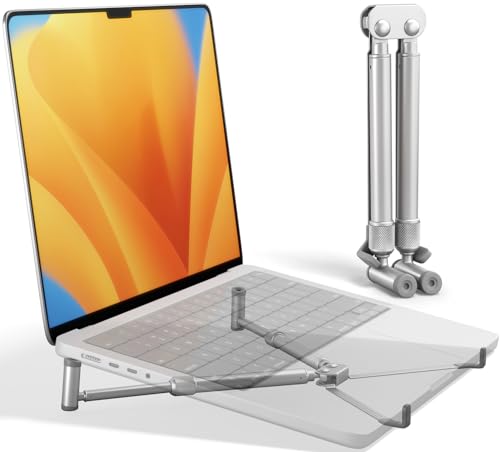 Steklo Portable Laptop Stand, Laptop Riser for Desk, MacBook Stand Pro Air, Laptop Cooling Stand...