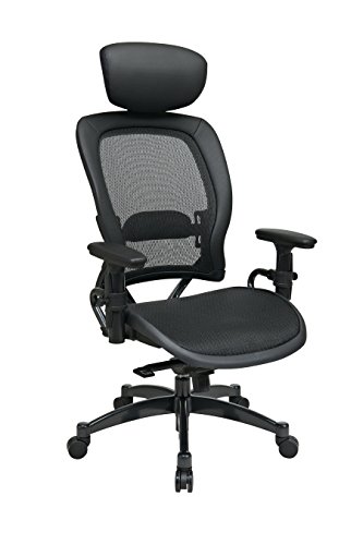 SPACE Seating Breathable Mesh Seat and Back, 2-to-1 Synchro Tilt Control, Adjustable Arms, Lumbar...