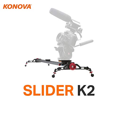 Konova Camera Slider Dolly K2 100cm (39.4 Inch) Track Aluminum Light Weight for Camera,Mobile Phone,...