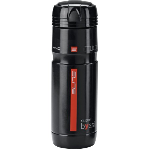 Elite Byasi 750ml Storage Bottle, Black – Secure On-Bike Storage Solution
