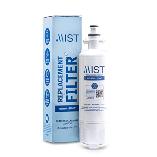 MIST ADQ36006101 Water Filter Replacement for LG LT700P, Refrigerator Water Filter Compatible with...