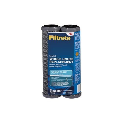 Filtrete 3WH-STDCW-F02 Water Filter Housings, 2 Count (Pack of 1), Gray