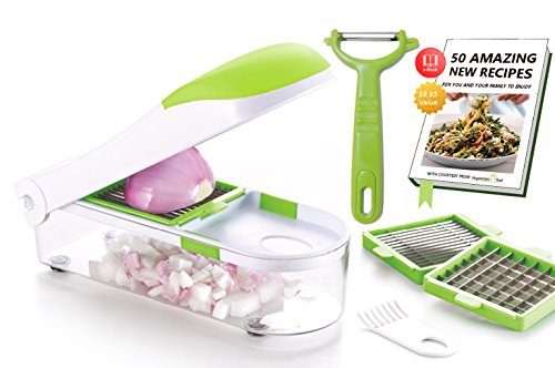 Vegetable's Chef - Onion, Vegetable, Fruit and Cheese Chopper - Dice, Slice and Chop for Salads,...