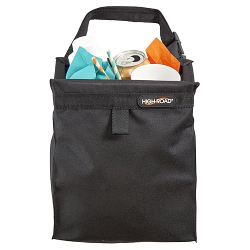 High Road TrashStash Hanging Car Garbage Bag with Push-Close Lid and Waterproof Bin for Car, SUV and...