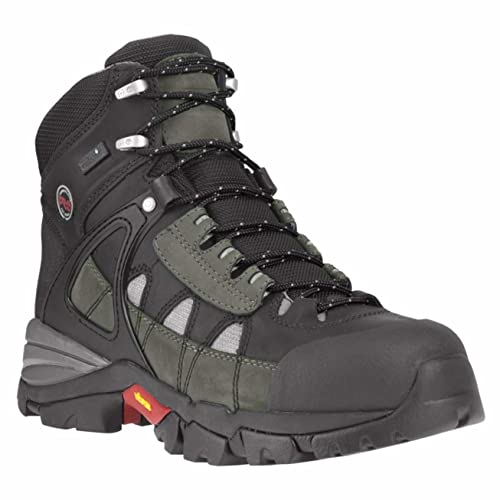 Timberland PRO Mens Hyperion 6 Inch Soft Toe Waterproof Hiker Work Boot, Slate Nubuck, 10.5 US