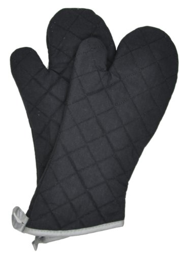 Nouvelle Legende Flame Retardant Quilted Oven Mitts, 17' Heavy-Duty Heat & Burn Protection for...