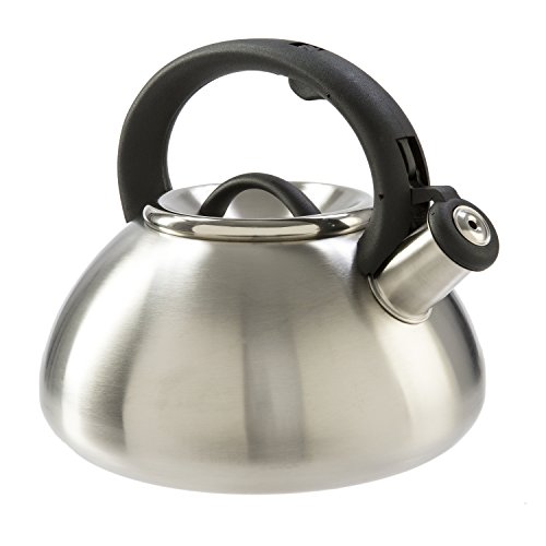 Primula Avalon Whistling Kettle - Whistling Spout, Locking Spout Cover, and Stay-Cool Handle -...
