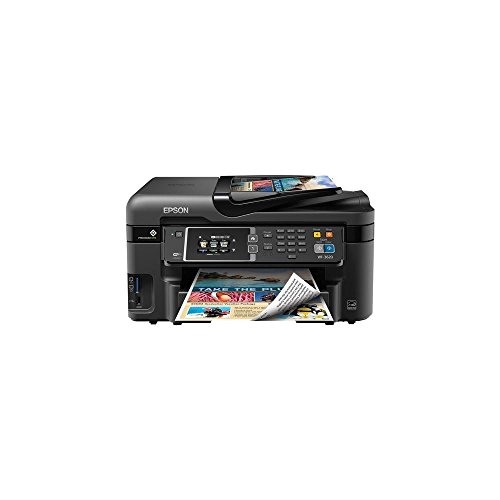 Epson WorkForce WF-3620 WiFi Direct All-in-One Color Inkjet Printer, Copier, Scanner, Amazon Dash...