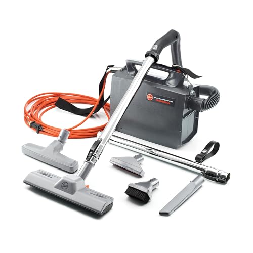 Hoover Commercial PORTAPOWER Lightweight Canister Vacuum Cleaner with Attachments, Portable...