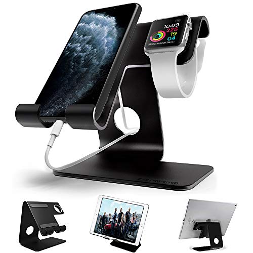 Desktop Cell Phone Stand, ZVEproof Aluminum Phone Dock Cradle Tablet Stand Holder, for Switch,...