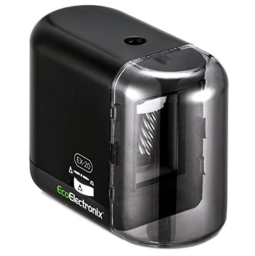 EX-20 Electric Pencil Sharpener - Battery and AC Powered - For All Standard and Artist Drawing...