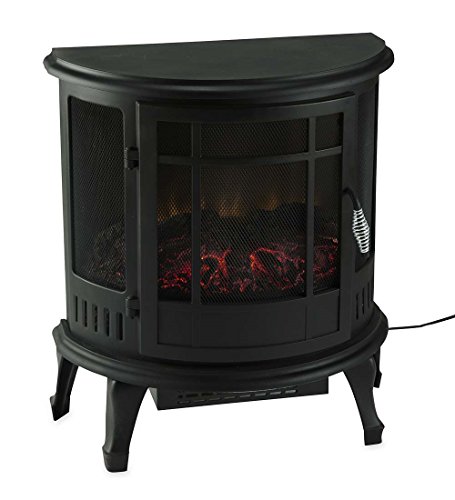 Plow & Hearth Curved Electric Wood Stove Heater