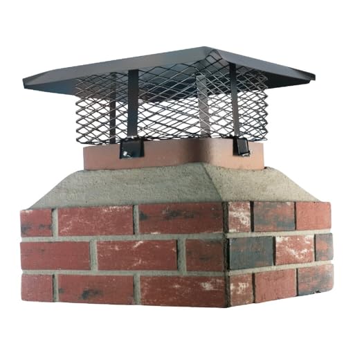 HY-C SCADJ-L Shelter Adjustable Clamp On Single Chimney Cover, Fits Outside Various Sizes of...