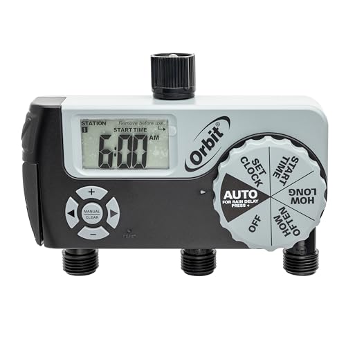 Orbit 56233D 3-Outlet Digital Watering Timer