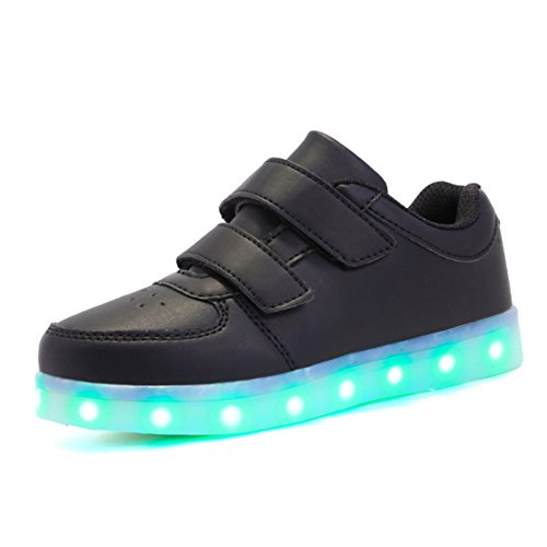 Kuuland Kids/Boys/Girls Light Up Shoes LED Trainers Low-Top Flashing Sneakers