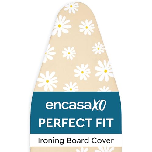Encasa XO Ironing Board Cover and Pad 54'x15' - Thick 3mm Felt Padding, Drawstring Tightening &...