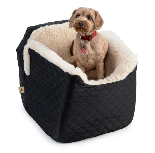 Snoozer Dog Car Seat: Lookout I Dog Booster Car Seat for Dogs Small 5-15 lbs, Pet Car Seat to...