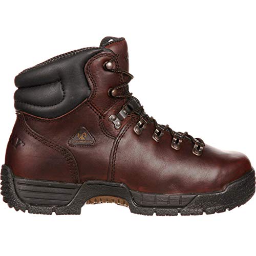 ROCKY MobiLite Steel Toe Waterproof Work Boots, Dark Brown, Size 12(WI)