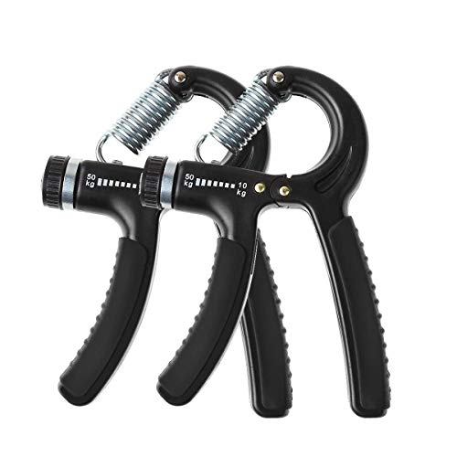 Luxon 2 Pack Hand Grip Strengthener Adjustable Resistance 22-110 Lbs (10 - 50kg) -Hand Grip...