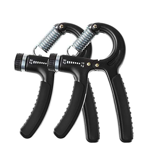 Luxon 2 Pack Hand Grip Strengthener Adjustable Resistance 22-110 Lbs (10-50kg) -Hand Grip Exerciser,...