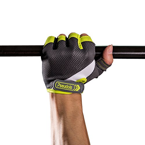 Pseudois Men’s Weight Lifting Gloves for Gym Workout, Crossfit, Weightlifting, Powerlifting, and...