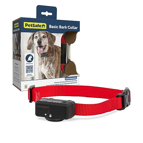 PetSafe Basic Bark Control Collar for Dogs 8 lb. and Up, Anti-Bark Training Device, Waterproof,...