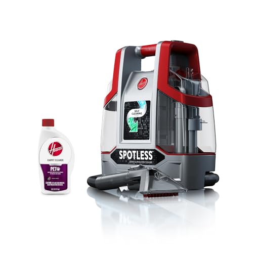 Hoover Spotless Portable Carpet + Upholstery Spot Cleaner Machine, Lightweight Shampooer Machine,...