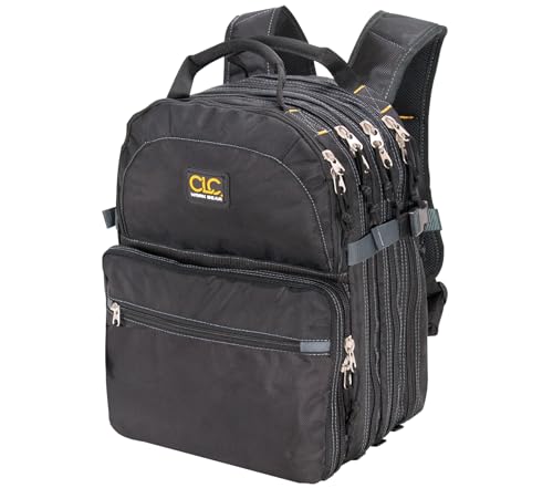 Custom Leathercraft1132 75-Pocket Tool Backpack