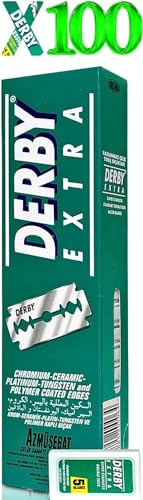 Derby Extra Double Edge Razor Blades, 100 Count